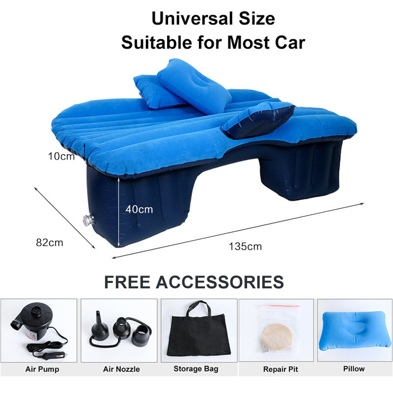 OGLAND Car Air Inflatable Travel Mattress Bed Universal for Back Seat Multi functional Sofa Pillow Outdoor Camping Mat Cushion