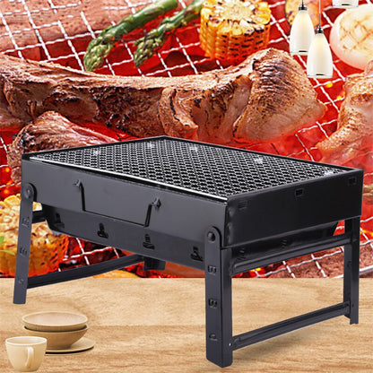 Barbecue Grill Outdoor Camping bbq Foldable Charcoal Grill Household Portable Barbecue Grill Charcoal Stove Skewers BBQ Tool