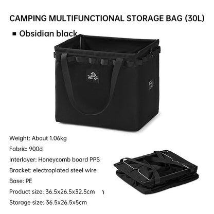 Outdoor Camping Portable Folding Storage Bag Equipment Tent Camping Cutlery Square Organizer Box