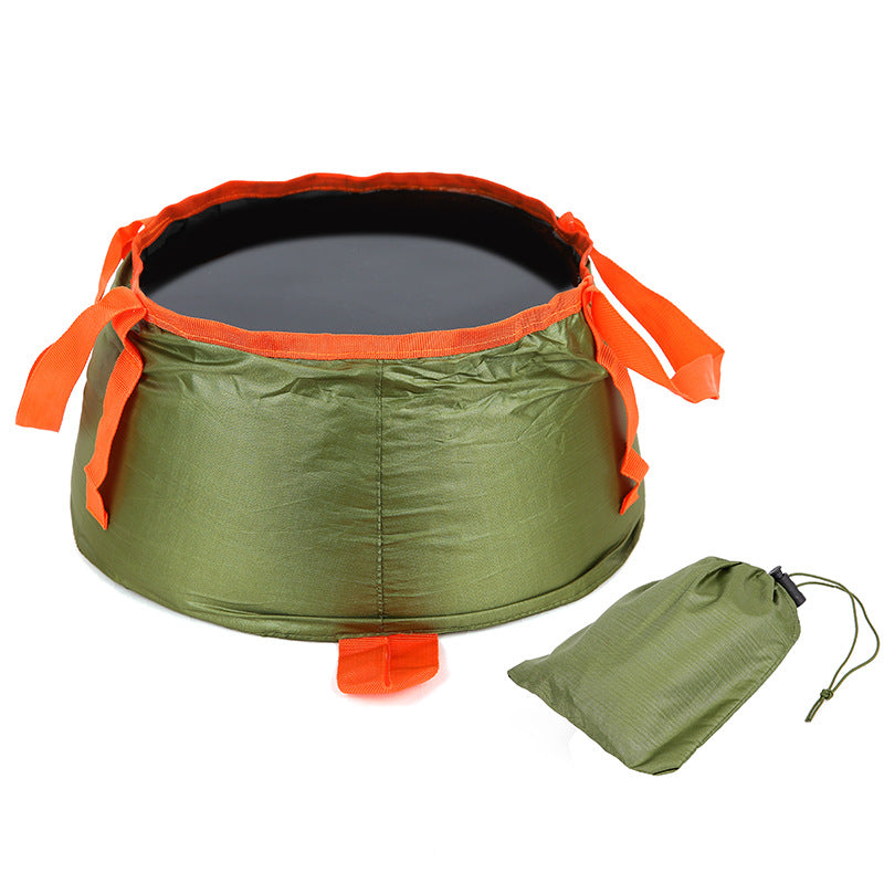 Outdoor Folding Bucket, Portable Water Tank, Large Capacity Water Storage Bag, Mountain Camping, Travel, Washbasin