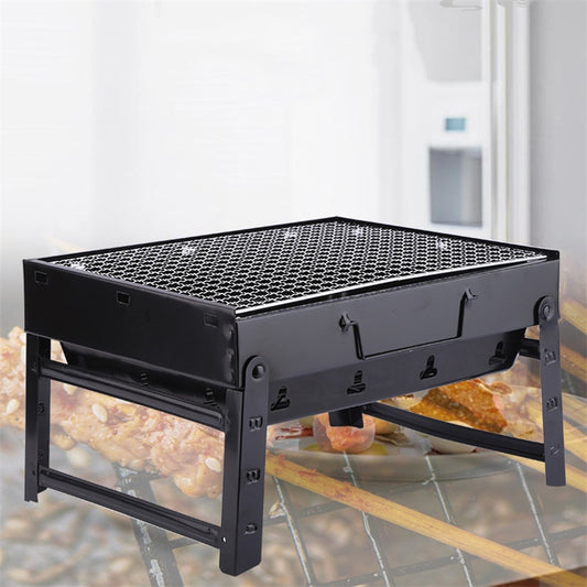 Barbecue Grill Outdoor Camping bbq Foldable Charcoal Grill Household Portable Barbecue Grill Charcoal Stove Skewers BBQ Tool