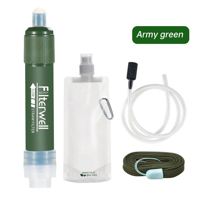 Mini Camping Purification Water Filter Water Bag for Survival or Emergency Supplies