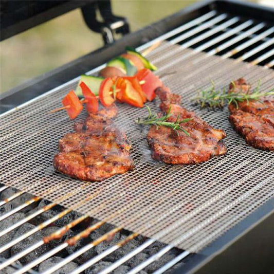 Nonstick Glasfaser BBQ Grill Mat Grill Grillen Pad Grill Topper Mesh Net Außen Camping Picknicks Werkzeuge